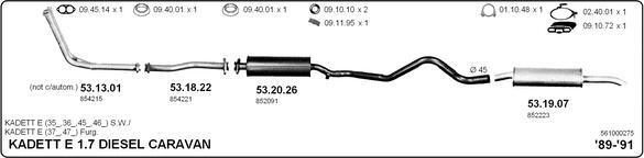 IMASAF 561000275 - Система випуску ОГ autocars.com.ua