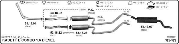 IMASAF 561000281 - Система випуску ОГ autocars.com.ua