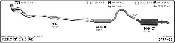 IMASAF 561000334 - Система випуску ОГ autocars.com.ua