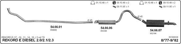 IMASAF 561000336 - Система випуску ОГ autocars.com.ua
