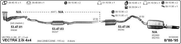 IMASAF 561000366 - Система випуску ОГ autocars.com.ua