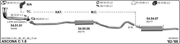 IMASAF 561000430 - Система випуску ОГ autocars.com.ua
