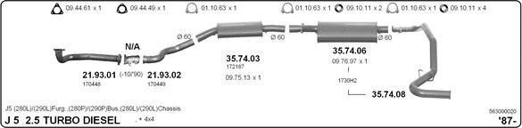 IMASAF 563000020 - Система випуску ОГ autocars.com.ua