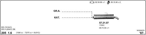 IMASAF 563000078 - Система випуску ОГ autocars.com.ua