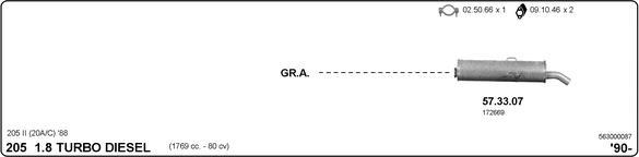 IMASAF 563000087 - Система випуску ОГ autocars.com.ua