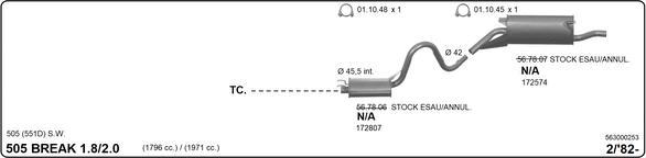IMASAF 563000253 - Система випуску ОГ autocars.com.ua