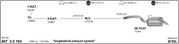 IMASAF 563000319 - Система випуску ОГ autocars.com.ua