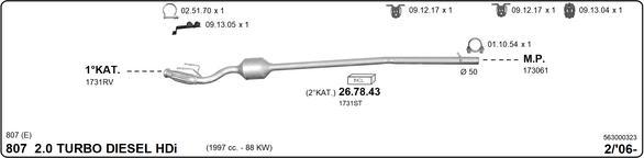 IMASAF 563000323 - Система випуску ОГ autocars.com.ua