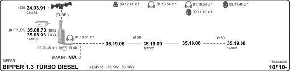 Imasaf 563000336 - Система випуску ОГ autocars.com.ua