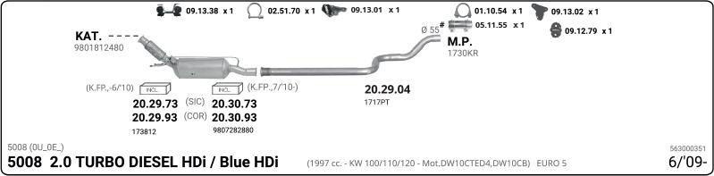 Imasaf 563000351 - Система випуску ОГ autocars.com.ua