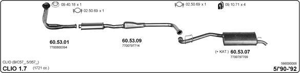 IMASAF 566000008 - Система випуску ОГ autocars.com.ua