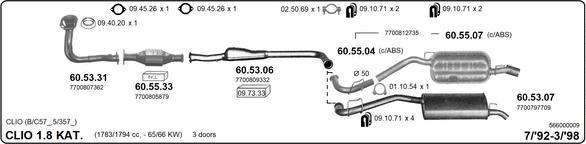 IMASAF 566000009 - Система випуску ОГ autocars.com.ua