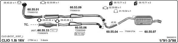 IMASAF 566000010 - Система випуску ОГ autocars.com.ua
