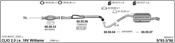 IMASAF 566000012 - Система випуску ОГ autocars.com.ua