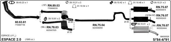 IMASAF 566000026 - Система випуску ОГ autocars.com.ua