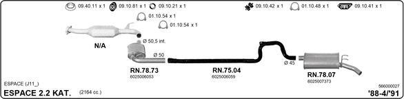 IMASAF 566000027 - Система випуску ОГ autocars.com.ua