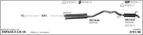 IMASAF 566000032 - Система випуску ОГ autocars.com.ua