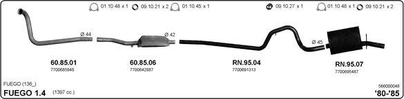 IMASAF 566000048 - Система випуску ОГ autocars.com.ua