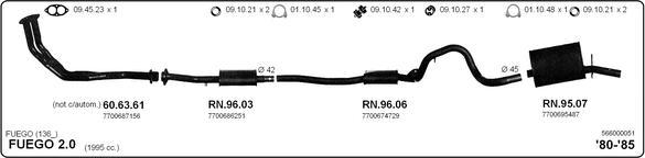 IMASAF 566000051 - Система випуску ОГ autocars.com.ua