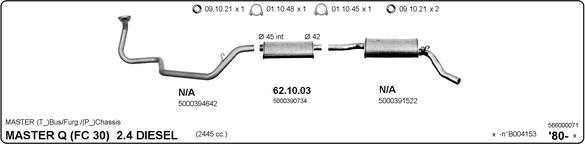 IMASAF 566000071 - Система випуску ОГ autocars.com.ua