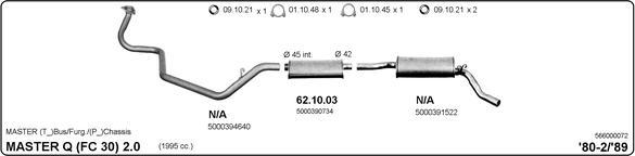 IMASAF 566000072 - Система випуску ОГ autocars.com.ua