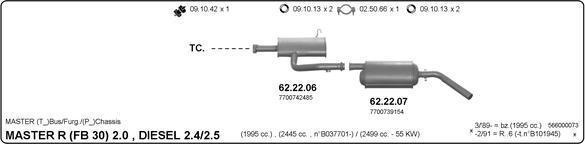 IMASAF 566000073 - Система випуску ОГ autocars.com.ua