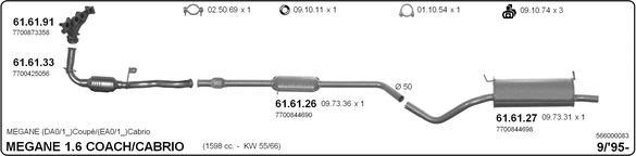 IMASAF 566000083 - Система випуску ОГ autocars.com.ua