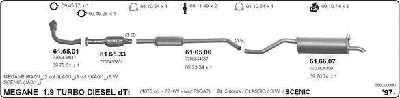 IMASAF 566000090 - Система випуску ОГ autocars.com.ua