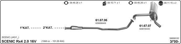 IMASAF 566000102 - Система випуску ОГ autocars.com.ua