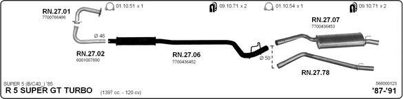 IMASAF 566000123 - Система випуску ОГ autocars.com.ua