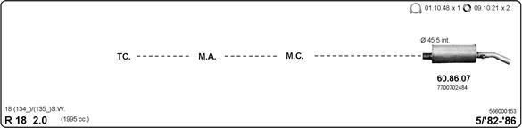 IMASAF 566000153 - Система випуску ОГ autocars.com.ua