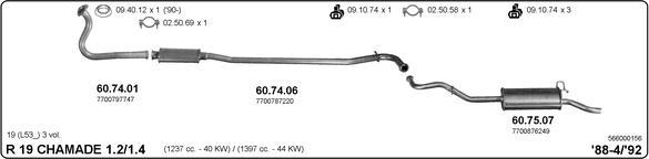 IMASAF 566000156 - Система випуску ОГ autocars.com.ua