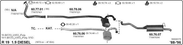 IMASAF 566000175 - Система випуску ОГ autocars.com.ua