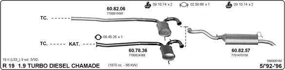 Imasaf 566000180 - Система випуску ОГ autocars.com.ua