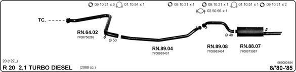 IMASAF 566000184 - Система випуску ОГ autocars.com.ua