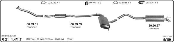 IMASAF 566000186 - Система випуску ОГ autocars.com.ua