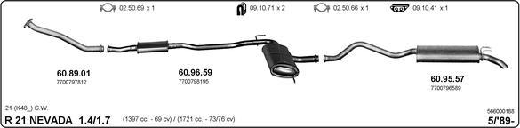 IMASAF 566000188 - Система випуску ОГ autocars.com.ua