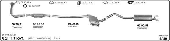 IMASAF 566000191 - Система випуску ОГ autocars.com.ua