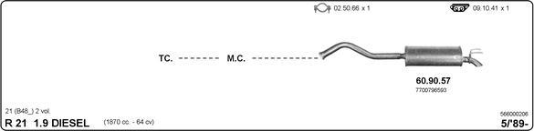 IMASAF 566000206 - Система випуску ОГ autocars.com.ua