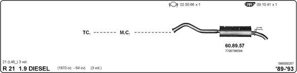 IMASAF 566000207 - Система випуску ОГ autocars.com.ua