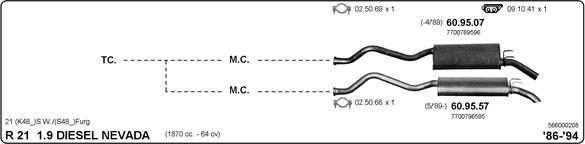 IMASAF 566000208 - Система випуску ОГ autocars.com.ua