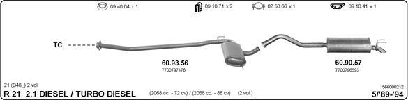 IMASAF 566000212 - Система випуску ОГ autocars.com.ua