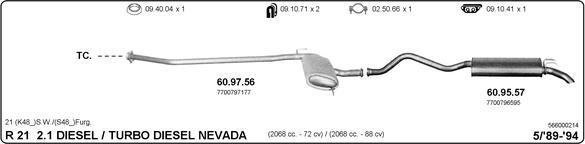 IMASAF 566000214 - Система випуску ОГ autocars.com.ua