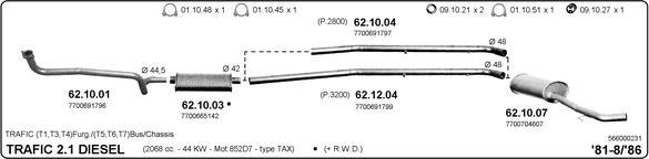 IMASAF 566000231 - Система випуску ОГ autocars.com.ua