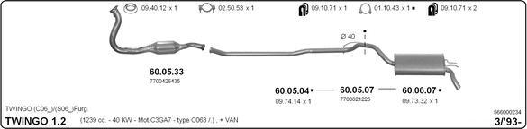 IMASAF 566000234 - Система випуску ОГ autocars.com.ua