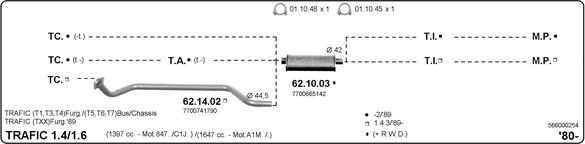 Imasaf 566000254 - Система випуску ОГ autocars.com.ua