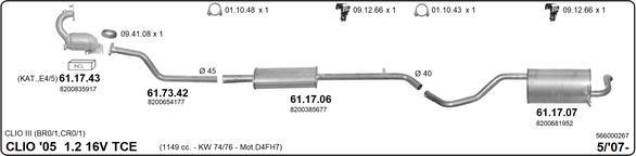 IMASAF 566000267 - Система випуску ОГ autocars.com.ua