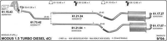 IMASAF 566000272 - Система випуску ОГ autocars.com.ua
