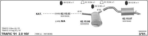 IMASAF 566000280 - Система випуску ОГ autocars.com.ua