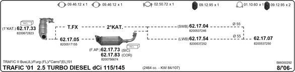 Imasaf 566000292 - Система випуску ОГ autocars.com.ua